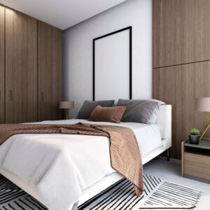 3d,Rendering,,Elegant,And,Modern,Bedroom,Design,,Big,Bed,With